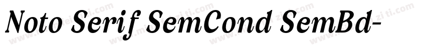 Noto Serif SemCond SemBd字体转换